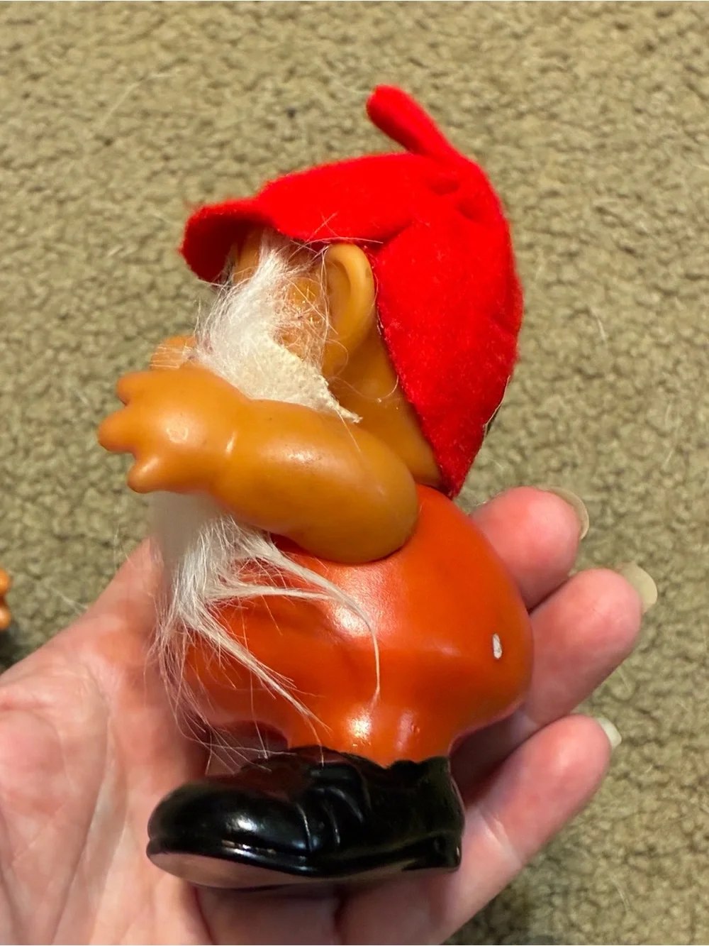 Set Of 2 Vintage Elf Gnome Rubber Dwarf Japan Lot RARE